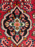 27193-Hamadan Hand-Knotted/Handmade Persian Rug/Carpet Tribal/Nomadic Authentic/ Size: 4'8" x 2'7"/142cm x 78cm