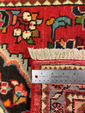 27193-Hamadan Hand-Knotted/Handmade Persian Rug/Carpet Tribal/Nomadic Authentic/ Size: 4'8" x 2'7"/142cm x 78cm