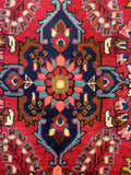 27195-Hamadan Hand-Knotted/Handmade Persian Rug/Carpet Tribal/Nomadic Authentic/ Size: 5'3" x 2'4"/159cm x 70cm