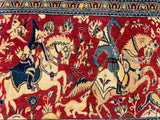 27188-Kashan Hand-Knotted/Handmade Persian Rug/Carpet Traditional/Authentic/Size: 3'3" x 2'2" /100cm x 66cm