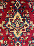 27221-Hamadan Hand-Knotted/Handmade Persian Rug/Carpet Tribal/Nomadic Authentic/ Size: 2'11" x 2'4"/90cm x 70cm