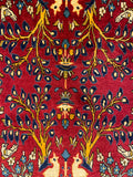 27268-Sarough Hand-Knotted/Handmade Persian Rug/Carpet Traditional Authentic/ Size: 4'7"x 2'3"/140cm x 69cm