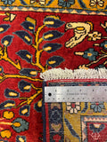 27268-Sarough Hand-Knotted/Handmade Persian Rug/Carpet Traditional Authentic/ Size: 4'7"x 2'3"/140cm x 69cm
