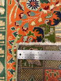 27261- Tabriz Persian Hand-knotted Carpet Authentic/Traditional Carpet/Rug/Size: 2'11" x 2'0"/89cm x 61cm