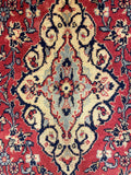 27295-Hamadan Hand-Knotted/Handmade Persian Rug/Carpet Tribal/Nomadic Authentic/ Size: 3'10" x 2'4"/118cm x 72cm