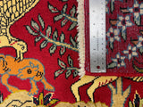27225-Kashan Hand-Knotted/Handmade Persian Rug/Carpet Traditional/Authentic/Size: 3'5" x 2'1" /103cm x 64cm