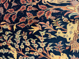 27258-Kashan Hand-Knotted/Handmade Persian Rug/Carpet Traditional/Authentic/Size: 3'3" x 2'7" /99cm x 80cm