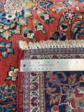 22103b-Antique Kashan(1930)/ Hand-Knotted/Handmade Persian Rug/Carpet Traditional/Authentic/Size: 6'10" x 4'4"