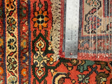 27196-Hamadan Hand-Knotted/Handmade Persian Rug/Carpet Tribal/Nomadic Authentic/ Size: 4'10" x 2'6"/148cm x 77cm