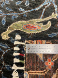 27820-Chobi Ziegler Handmade/Hand-knotted Afghan Rug/Carpet Tribal/Nomadic Authentic/ Size: 4'9" x 3'5" / 145cm x 104cm