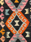 27661 - Kelim Hand-Woven/Flat-Weaved/Afghan Kelim/Carpet Modern/Nomadic Authentic/Size: 4'0" x 2'6"/122cm ×76cm