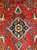 27278-Hamadan Hand-Knotted/Handmade Persian Rug/Carpet Tribal/Nomadic Authentic/ Size: 2'10" x 2'7"/87cm x 78cm