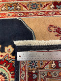 27189-Moud Handmade /Hand-Knotted Persian Rug/Traditional/Carpet Authentic/ Size: 3'7" x 2'5" /109cm x 73cm