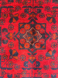 27517 - Khal Mohammad Hand-Knotted/Handmade Afghan Rug/Carpet/Traditional/Authentic/Size: 4'9" x 3'2"/145cm x 97cm