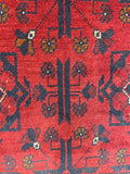 27518 - Khal Mohammad Hand-Knotted/Handmade Afghan Rug/Carpet/Traditional/Authentic/Size: 5'0" x 3'3"/152cm x 99cm