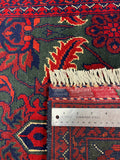 27833-Chobi Ziegler Handmade/Hand-knotted Afghan Rug/Carpet Tribal/Nomadic Authentic/ Size: 5'3" x 3'2" / 160cm x 97cm