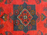 27519 - Khal Mohammad Hand-Knotted/Handmade Afghan Rug/Carpet/Traditional/Authentic/Size: 4'9" x 3'4"/145cm x 102cm