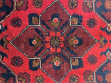 27529 - Khal Mohammad Hand-Knotted/Handmade Afghan Rug/Carpet/Traditional/Authentic/Size: 4'9" x 3'4"/145cm x 102cm