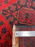 27532- Khal Mohammad Hand-Knotted/Handmade Afghan Rug/Carpet/Traditional/Authentic/Size: 6'2" x 4'2"/145cm x 99cm