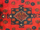 27583- Khal Mohammad Hand-Knotted/Handmade Afghan Rug/Carpet/Traditional/Authentic/Size: 5'1" x 3'4"/155cm x 102cm