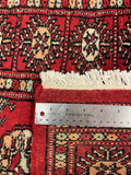 27621-Bokhara Hand-Knotted/Handmade Pakistani Rug/Carpet Tribal/Nomadic Authentic/ Size: 6'1" x 2'1"/185cm ×64cm