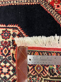 27943-Bidjar Hand-Knotted/Handmade Persian Rug/Carpet Traditional/ Authentic/ Size: 7'1"x 2'4"/216cm x 71cm