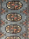 27625-Bokhara Hand-Knotted/Handmade Pakistani Rug/Carpet Tribal/Nomadic Authentic/ Size: 6'0" x 2'11"/183cm ×89cm