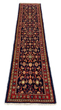 27207-Hamadan Hand-Knotted/Handmade Persian Rug/Carpet Tribal/Nomadic Authentic/ Size: 8'9" x 2'0"/266cm x 62cm