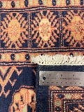 27628-Bokhara Hand-Knotted/Handmade Pakistani Rug/Carpet Tribal/Nomadic Authentic/ Size: 5'9" x 2'2"/175cm ×66cm