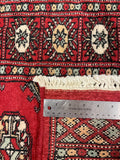 27620-Bokhara Hand-Knotted/Handmade Pakistani Rug/Carpet Tribal/Nomadic Authentic/ Size: 6'0" x 2'1"/183cm ×64cm