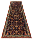 27441-Hamadan Hand-Knotted/Handmade Persian Rug/Carpet Tribal/Nomadic Authentic/ Size: 9'9" x 3'1"/297cm x 94cm