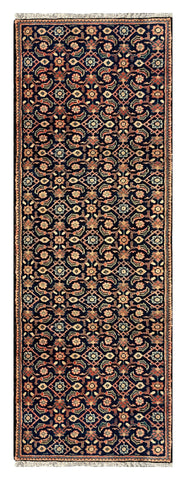 27182-Hamadan Hand-Knotted/Handmade Persian Rug/Carpet Tribal/Nomadic Authentic/ Size: 9'10" x 3'3"/300cm x 98cm