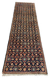 27182-Hamadan Hand-Knotted/Handmade Persian Rug/Carpet Tribal/Nomadic Authentic/ Size: 9'10" x 3'3"/300cm x 98cm