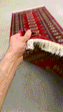 27606-Bokhara Hand-Knotted/Handmade Pakistani Rug/Carpet Tribal/Nomadic Authentic/ Size: 8'1" x 2'6"/246 cm × 76 cm