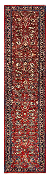 27409-Sarough Hand-Knotted/Handmade Persian Rug/Carpet Traditional Authentic/ Size: 14'3"x 2'8"/434cm x 81cm