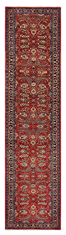 27409-Sarough Hand-Knotted/Handmade Persian Rug/Carpet Traditional Authentic/ Size: 14'3"x 2'8"/434cm x 81cm