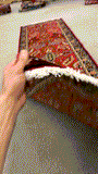 27307-Sarough Hand-Knotted/Handmade Persian Rug/Carpet Traditional Authentic/ Size: 10'3"x 2'9"/313cm x 83cm