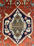 27339-Sarough Hand-Knotted/Handmade Persian Rug/Carpet Traditional Authentic/ Size: 9'6"x 2'2"/290cm x 68cm