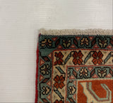 27339-Sarough Hand-Knotted/Handmade Persian Rug/Carpet Traditional Authentic/ Size: 9'6"x 2'2"/290cm x 68cm