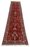 27306-Sarough Hand-Knotted/Handmade Persian Rug/Carpet Traditional Authentic/ Size: 10'4"x 2'4"/315cm x 72cm