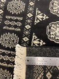 27597-Bokhara Hand-Knotted/Handmade Pakistani Rug/Carpet Tribal/Nomadic Authentic/ Size: 11'9" x 2'4"/358 cm × 71 cm