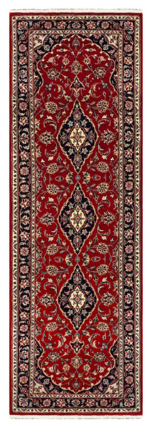 27336-Kashan Hand-Knotted/Handmade Persian Rug/Carpet Traditional/Authentic/Size: 8'2" x 2'7" /248cm x 80cm
