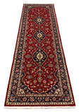 27336-Kashan Hand-Knotted/Handmade Persian Rug/Carpet Traditional/Authentic/Size: 8'2" x 2'7" /248cm x 80cm