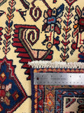27328-Hamadan Hand-Knotted/Handmade Persian Rug/Carpet Tribal/Nomadic Authentic/ Size: 6'2" x 2'7"/189cm x 78cm