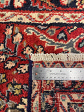 27327-Sarough Hand-Knotted/Handmade Persian Rug/Carpet Traditional Authentic/ Size: 6'5"x 2'7"/195cm x 78cm