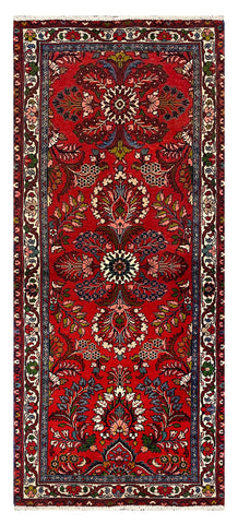 27345-Hamadan Hand-Knotted/Handmade Persian Rug/Carpet Tribal/Nomadic Authentic/ Size: 6'1" x 2'6"/185cm x 75cm