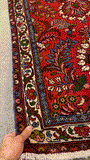 27345-Hamadan Hand-Knotted/Handmade Persian Rug/Carpet Tribal/Nomadic Authentic/ Size: 6'1" x 2'6"/185cm x 75cm