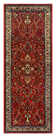27251-Sarough Hand-Knotted/Handmade Persian Rug/Carpet Traditional Authentic/ Size: 7'4"x 2'7"/224cm x 80cm