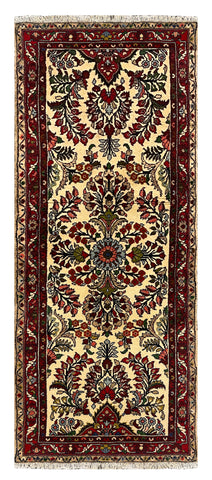 27300-Sarough Hand-Knotted/Handmade Persian Rug/Carpet Traditional Authentic/ Size: 6'1"x 2'4"/185cm x 70cm