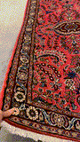 27311-Sarough Hand-Knotted/Handmade Persian Rug/Carpet Traditional Authentic/ Size:  9'10"x 2'9"/300cm x 84cm